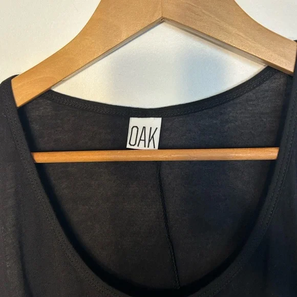 OAK Black Sleeveless Scoop-Neck Maxi Dress - Picture 2 of 4